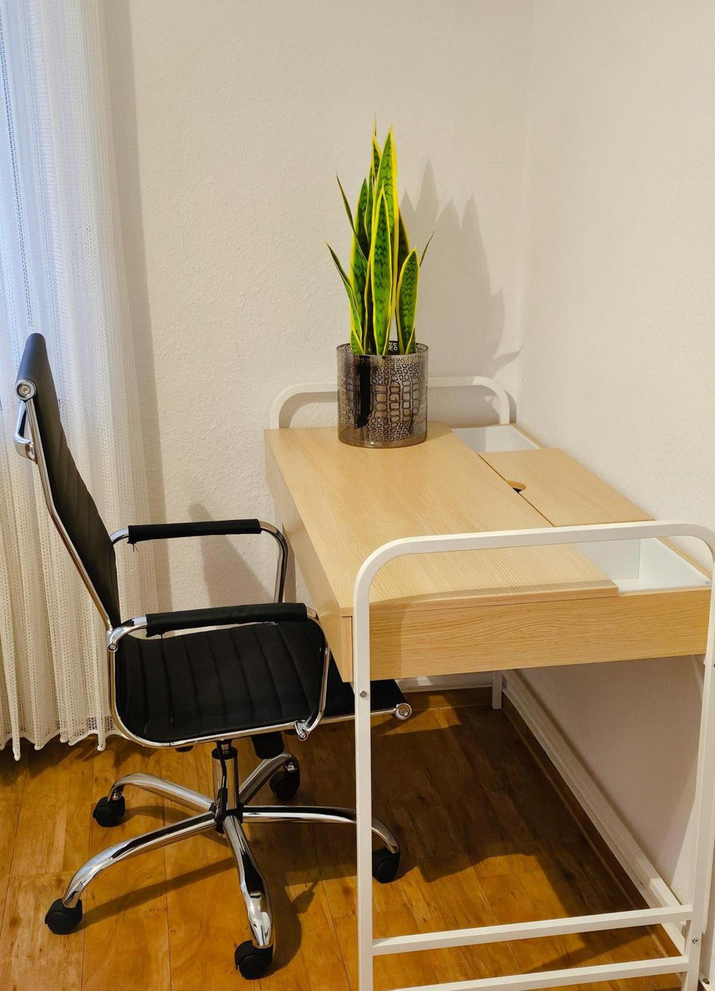 Ecocube Apartment2 Meppen14, Balkon, Kueche, Waschmaschine Ruang foto
