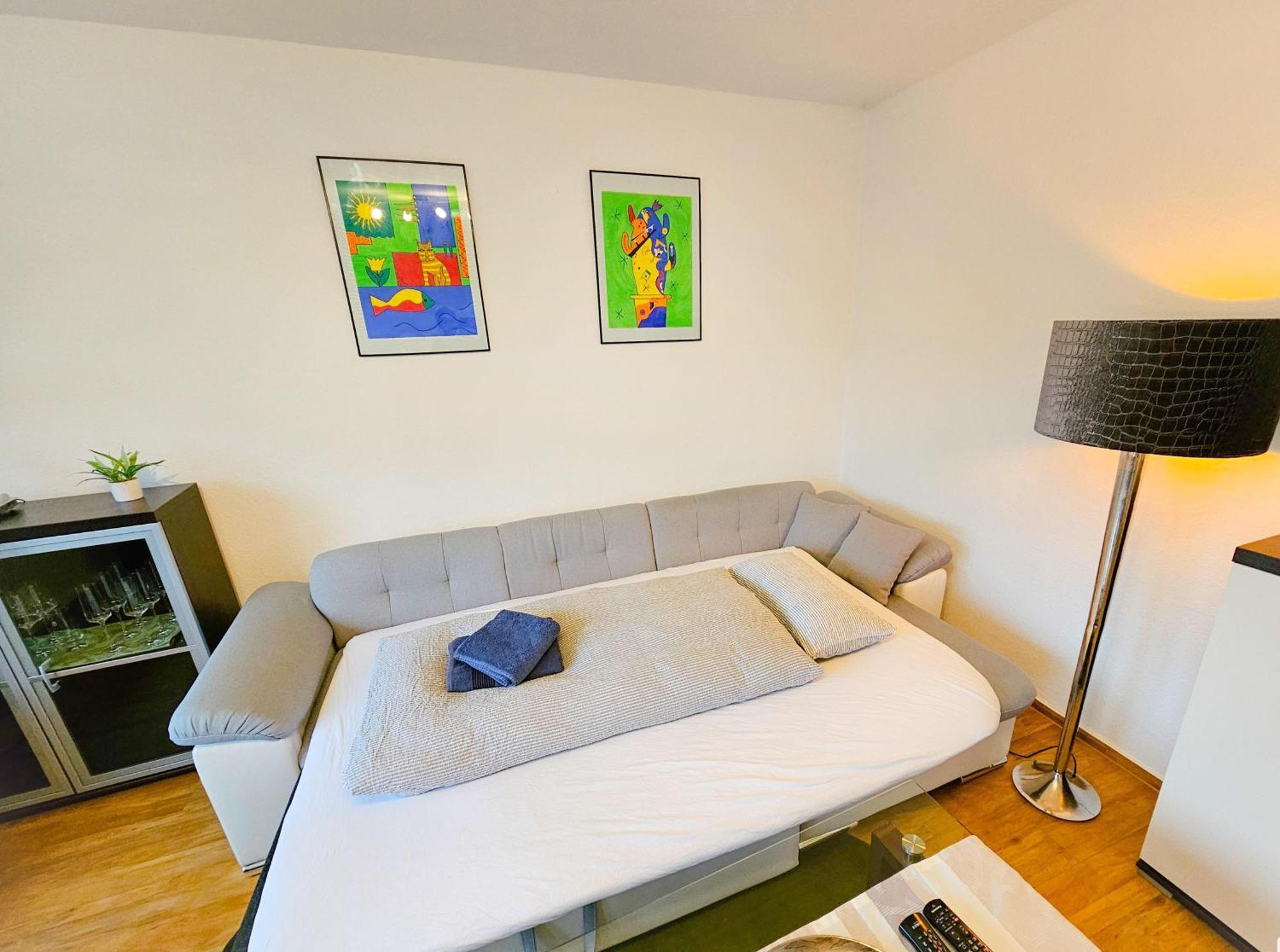 Ecocube Apartment2 Meppen14, Balkon, Kueche, Waschmaschine Bagian luar foto