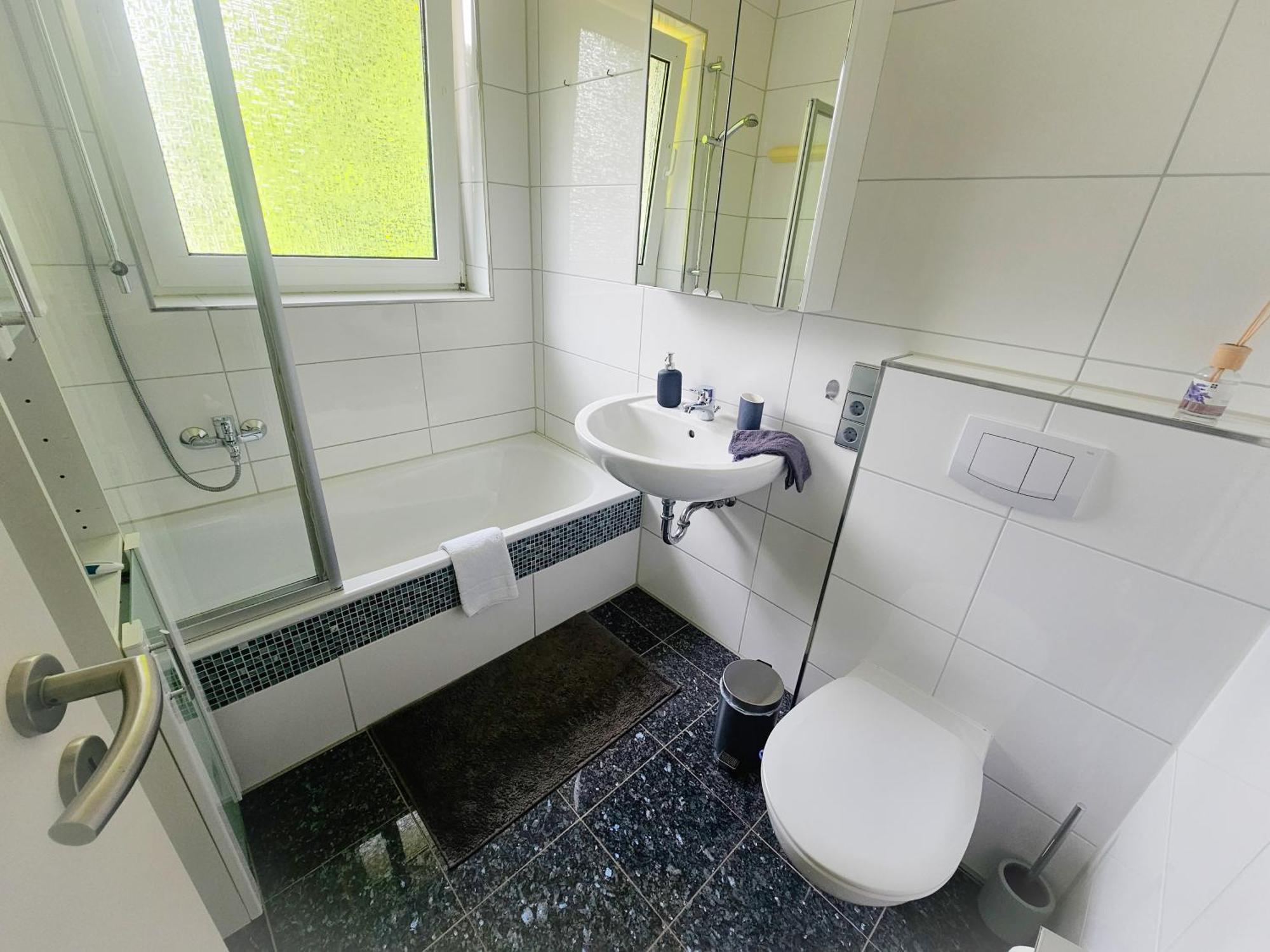 Ecocube Apartment2 Meppen14, Balkon, Kueche, Waschmaschine Bagian luar foto